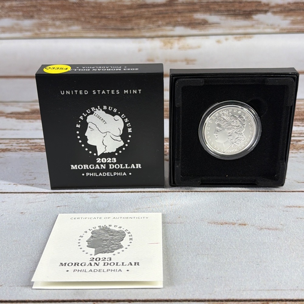 2023 S.99.9% PURE SILVER PROOF MORGAN SILVER DOLLAR. ONLY 400,000 TOTAL MINTAGE